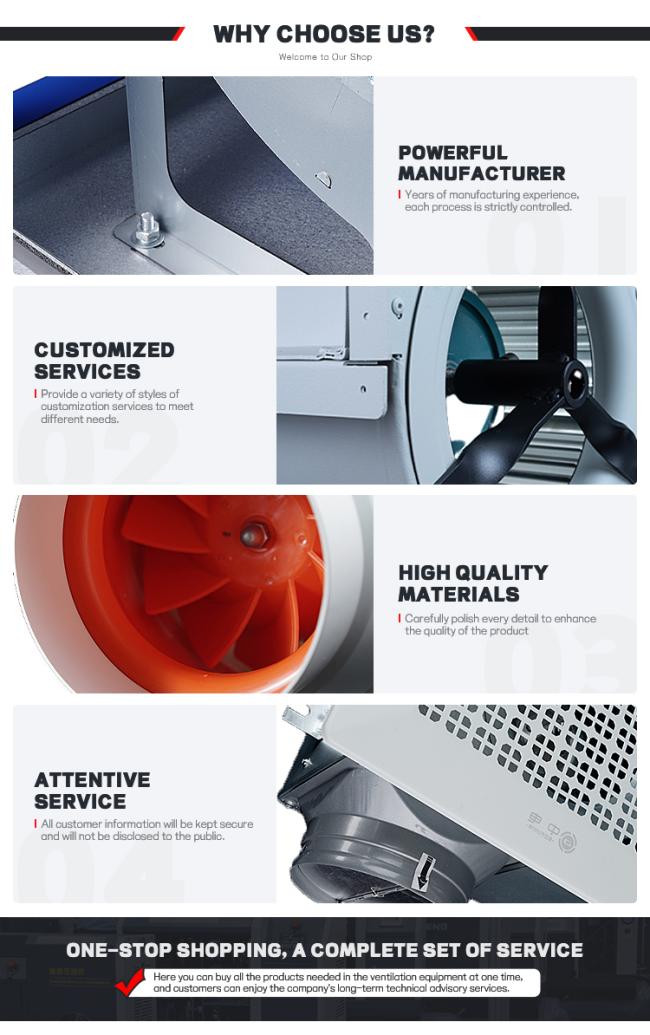 Contact information for exhaust fan manufacturer