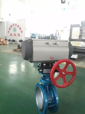 China rack and pinion quarter-turn  pneumatic rotary actuators  control butterfly valve ball valve for sale