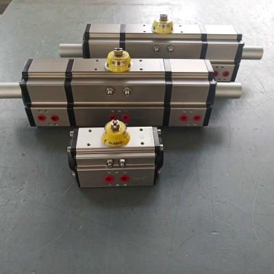 China Single acting spring return actuator rack pistons pneumatic rotary actuator for sale