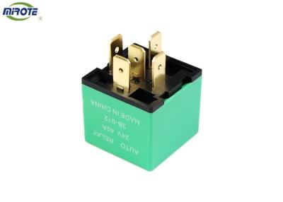 China 24V 40A Automotive Relay , 24 Volt 40 Amp Relay Non Waterproof Green Cover 1391322 1431781 1504957 243460 for sale