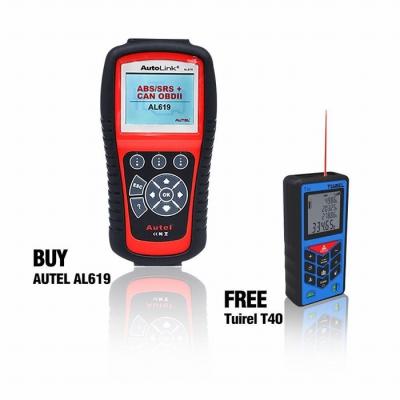 China Original Hitachi Diagnostic Tool Autel AutoLink AL619 OBDII CAN ABS And SRS Update Online for sale