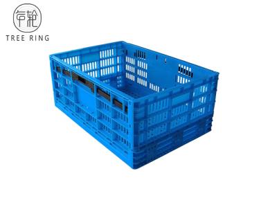 China Foldable Collapsible Plastic Crate For Food Industry , Fruit And Vegetable Crates for sale