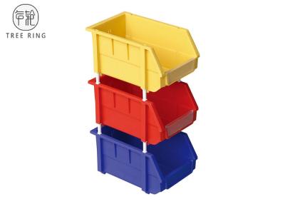 China Escaninhos de armazenamento plásticos de utilização de ferramentas coloridos empilháveis 500 * W 380 * H da ferramenta 250 milímetros reciclados à venda