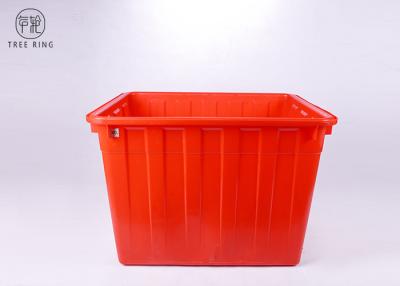 China Large Solid Nesting Plastic Bin Boxes , Red / Blue Plastic Storage Containers Recycling for sale