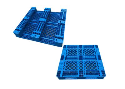 Китай Девственница ПП Ракабле 1111 голубой пластиковый паллет с 3 скидами для грузоподъемника полок, нагрузки 1000Кг продается