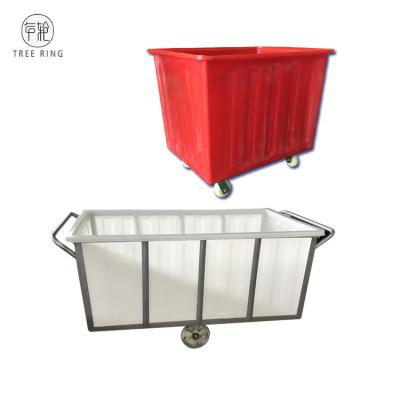 China 1000 Litre Poly Box Truck Poly Linen Tub Trolley For Holding Linen & Laundry for sale