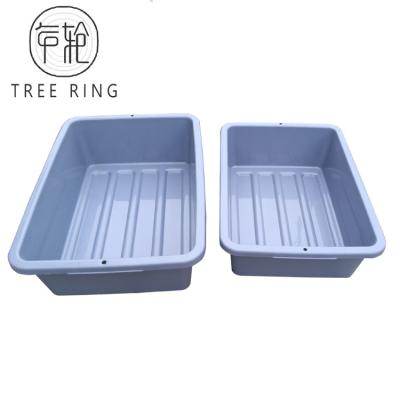China Grey Color Rectangular Hotel And Restaurant Serving Tray  560*380*176 mm for sale