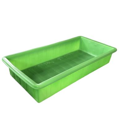 China Green Color Aquaponic Grow Bed With Standing For Greenhousr Aquaponic Systems for sale