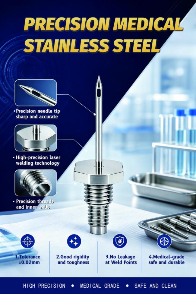 Stainless steel ink needle