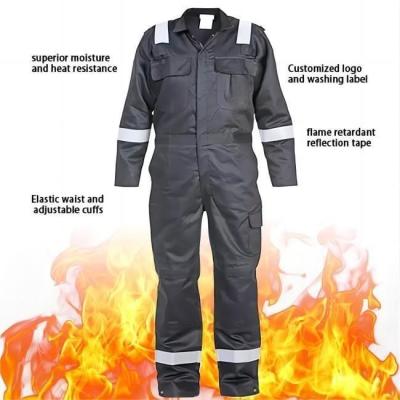 China ARC Flash 330gsm Safety Coverall Suit Industrial Workwear And Safety Frame Retardant for sale