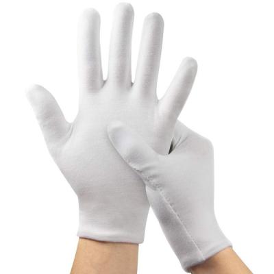 China M- XXL Landscape Hand Cotton Gloves Washable For Work Inspection White for sale