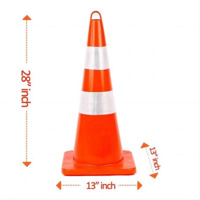 China Reflective Collars Traffic Safety Cones For Traffic Control 350 X 350mm 1.8KG for sale