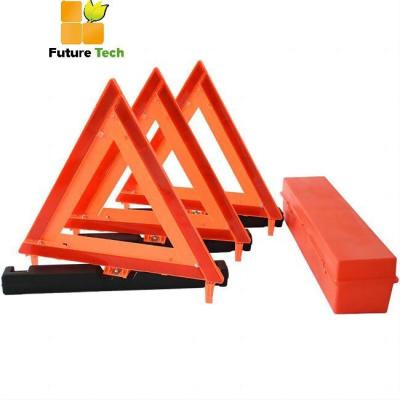 China Reflective Warning Red Triangle Road Sign Emergency Road Safety Accessories Kit for sale
