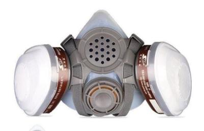 Chine Organique chimique de Brown de demi masque de respirateurs d'anti de gaz jet blanc de respirateur à vendre