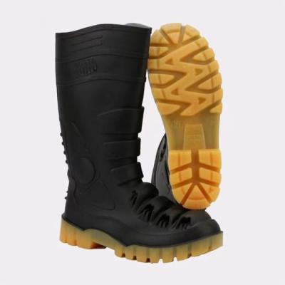China UK2 - 13  PVC Industrial Safety Gumboots With Steel Toe Cap Metatarsal Protection for sale