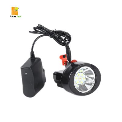 中国 4500lux 600は採鉱のヘルメット ランプ再充電可能な抗夫のヘッドライトを循環させる 販売のため