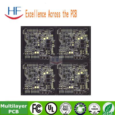 China High Precision Prototype PCB Printed Circuit Board Black board 4 Layer Lead Free Surface Finishing for sale