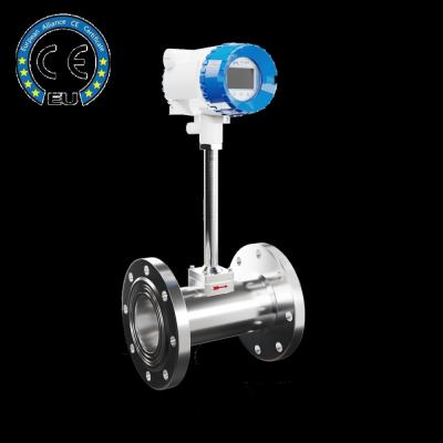 China Bio Gas Flow Meter Digital Vortex Flowmeter for Compressed Air Flowmeters with RS485 for sale