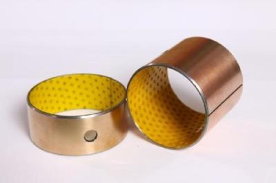 China Lead Free Boundary Lubricated Bearing Yellow Lining Good Load Capacity Thin Wall Structure for sale