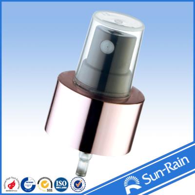 China 20 / 410 Plastic Aluminium perfume atomizer sprayer black lotion pump for sale