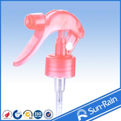 China Custom Red chemical resistant trigger spray heads , bottle spray pump trigger for sale