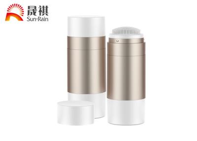 China Vacío COMO botella redonda del desodorante del envase de la botella del ANIMAL DOMÉSTICO 50g con el cepillo de la esponja en venta