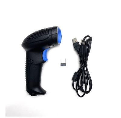 China Warehouse 2.4G Portable Wireless Barcode Scanner 1D 2D QR for sale