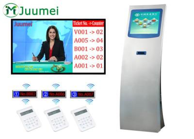 China No Noise Queue Ticket System Machine Manual With IR Touch Screen en venta
