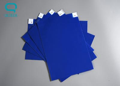 China Industrial Cleanroom Sticky Mats polyethylene film Blue 32 pcs / Sheets for sale