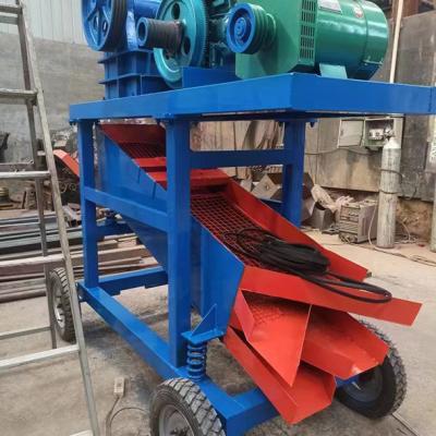 China 10TPH Small Portable Stone Crusher Machine Diesel Engine Mobile Rock Jaw for sale