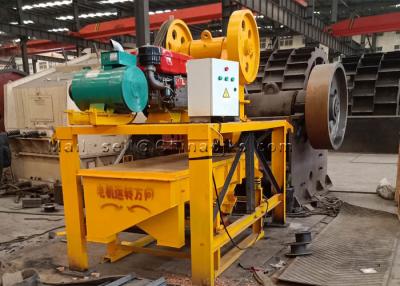 China 8HP 150X250mm 130mm feed Mini Jaw Crusher With Linear Separator for sale