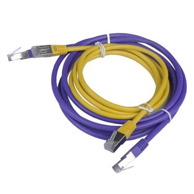 Chine Câble Ethernet adapté aux besoins du client du noyau Cat6 STP de la corde de correction Cat6 de 1m 8 à vendre