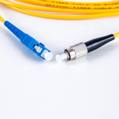 China Singlemode FC SC FTTH Fiber Optic Cable For Telecommunication Networks for sale