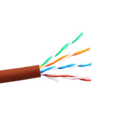China 4Pairs UTP 305m Cat5e Lan Cable LSZH Flat Cat5e Ethernet Cable for sale