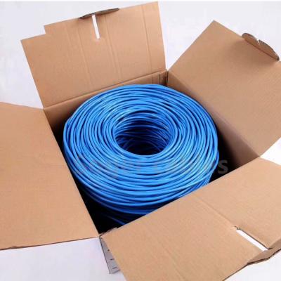 China 305m PVC Jacket Cat6 Lan Cable UTP 4pr 23AWG 0.58mm for sale