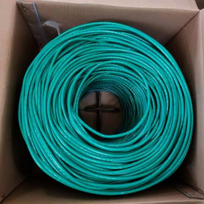 China LDPE Sheath 0.54mm Cat6 Lan Cable Bare Copper Round Wire for sale