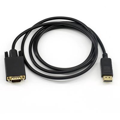 China Displayport To VGA Adapter 1.8Meter DP To VGA Conversion Cable for sale