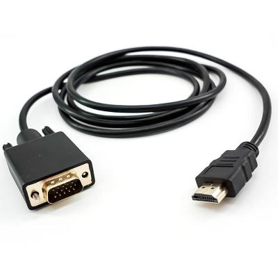 China 1080P 60Hz 1.8 meter HDMI TO VGA HD Adapter Laptop Computer Converter for sale