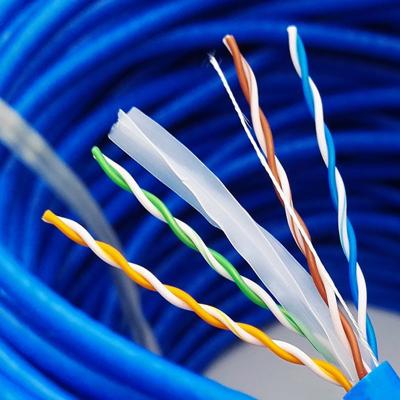 China Cat6 UTP Lan Cable Outdoor 23AWG 0.57mm Solid Copper HDPE for sale