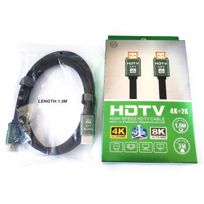 Chine corde de 2.0V 2160P 3D HD HDMI pour le câble de l'affichage à cristaux liquides TV 4K de projecteur à vendre