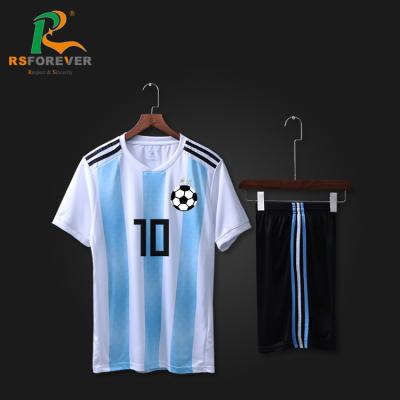 Chine Usage asiatique fait sur commande de passioné du football de tasse des vêtements de sport d'équipe de tissu respirable de polyester/EAU à vendre