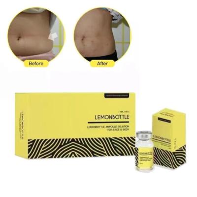 China High Concentration Lemon Bottle Solution For Fat Dissolving Injections 5 Vials X 10ml Whole Body for sale