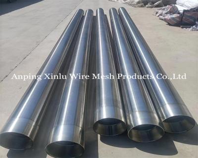 China Standard Wedge Wire Screen Pipe for Oil Gas with 3x6mm Support Wire and ECW Construction for sale