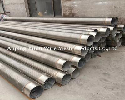 China Galvanized 2.5x4mm Welded Profile Vee Wire Screen Tube for Water Treatment and Industrial  Filtering Applications for sale