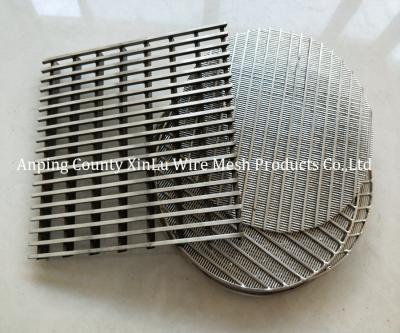 China High-Performance Fruit Juice Filtration Wedge Wire Screen Panel with 3-20mm Thickness for sale
