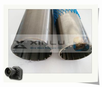 China 304 316L-Roestvrij staal om de Buis Ingelaste V-Filter van het Draadscherm Te koop