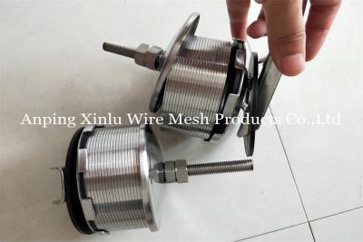 China Bocal contínuo Hastelloy 0.25mm da tela de água do fio 53mm do perfil do entalhe à venda