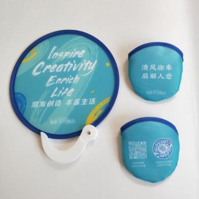 China Collapsible Twist Folding Fan Flip-Out Folding Self Twist Hand Fan With Plastic Handle Giveaway for sale