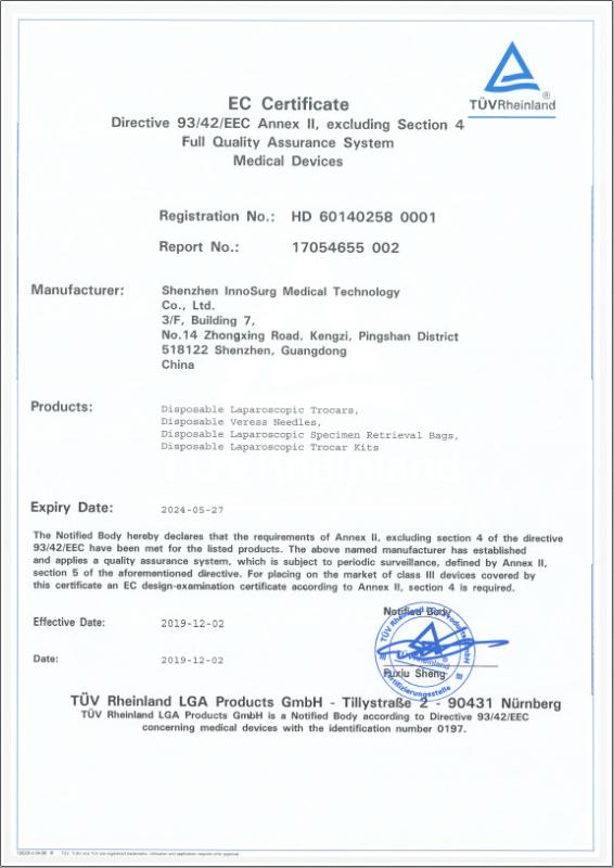CE - Surgsci Medical Ltd.