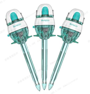 China 10mm Double Seal Sterile Disposable Trocar Laparoscopic Instruments Optical Trocars for sale